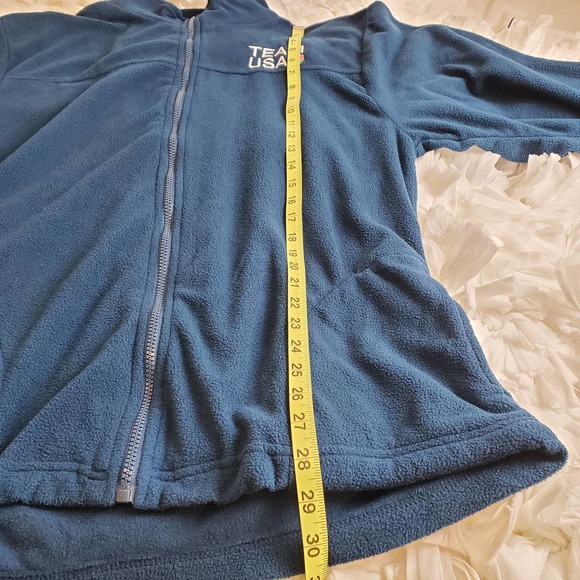 TEAM USA FLEECE TEAL FULL ZIP LIGHTWEIGHT JACKET WOMEN'S SIZE LARGE/ XL - Picture 11 of 13